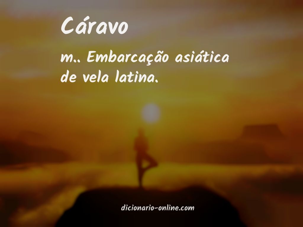 Significado de cáravo