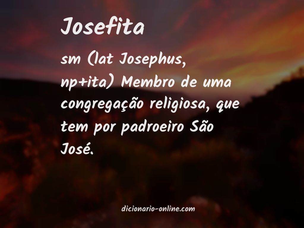 Significado de josefita