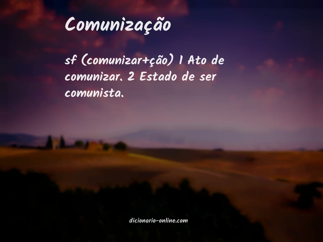 Significado de comunização