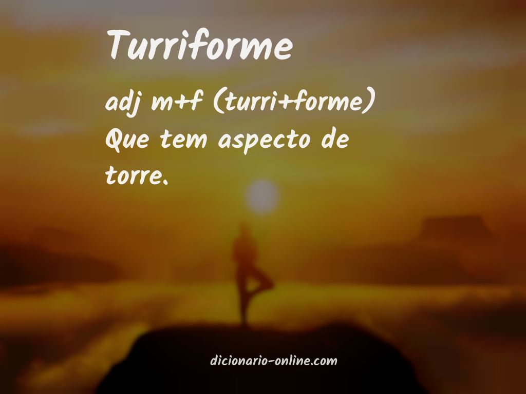 Significado de turriforme