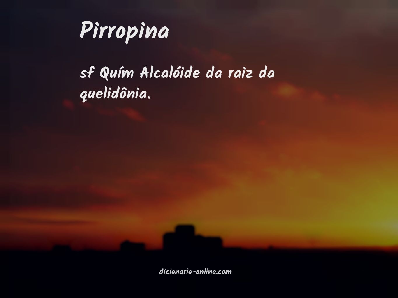 Significado de pirropina