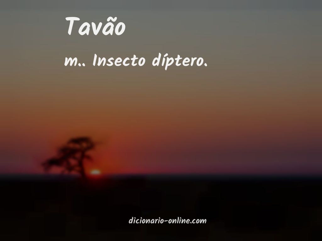 Significado de tavão