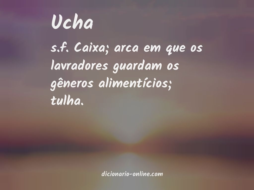 Significado de ucha