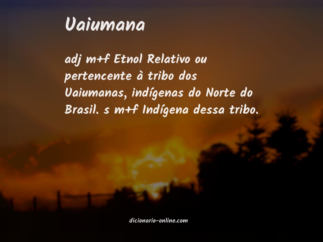 Significado de uaiumana