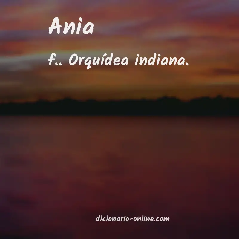 Significado de ania