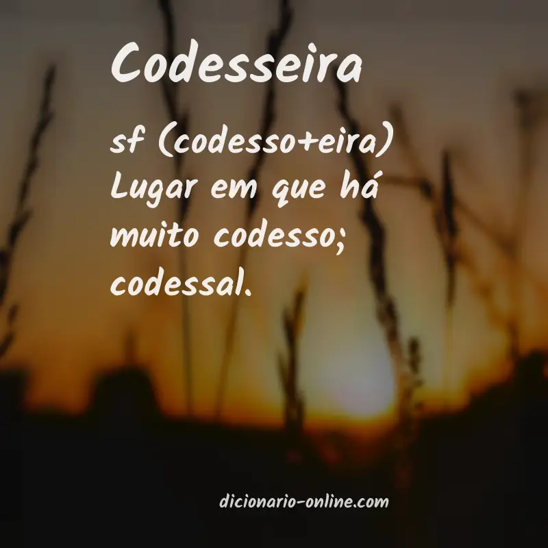 Significado de codesseira