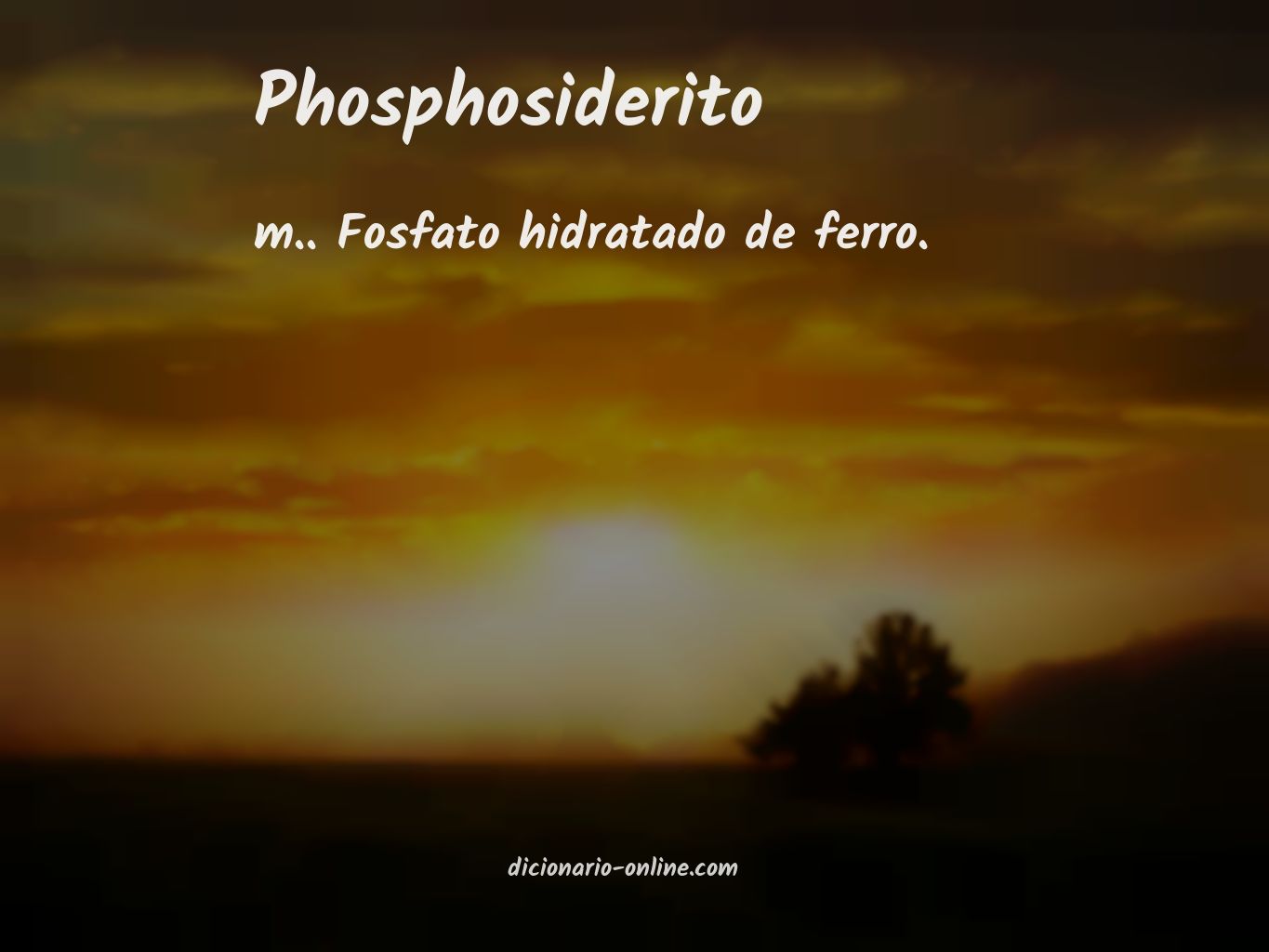 Significado de phosphosiderito