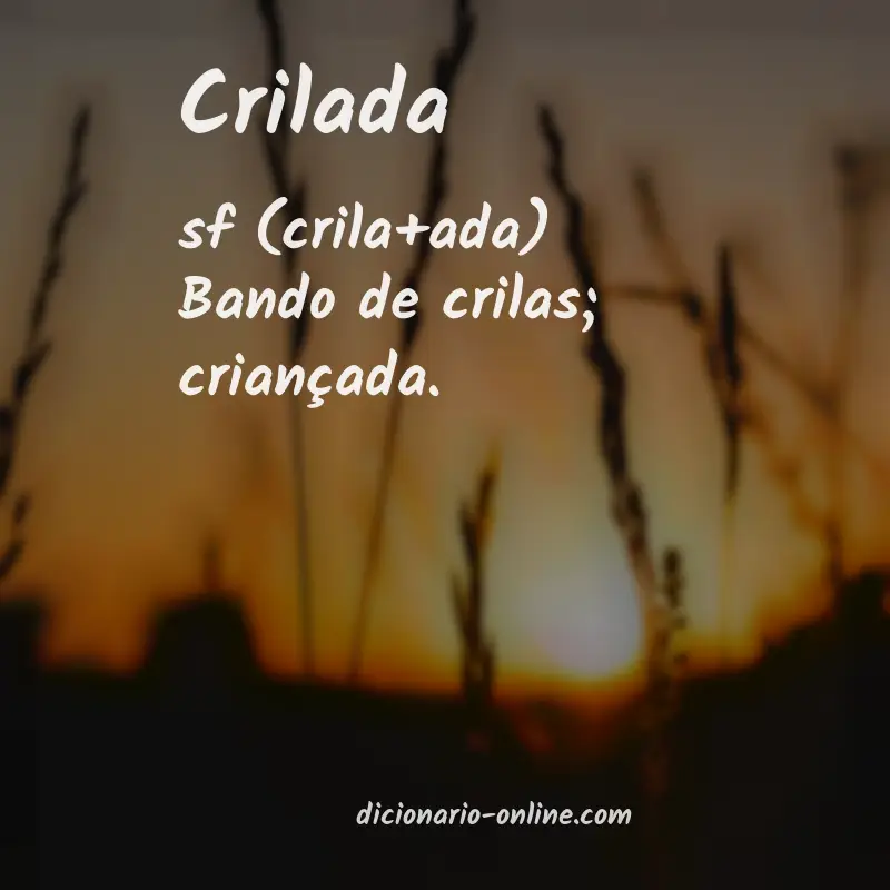 Significado de crilada