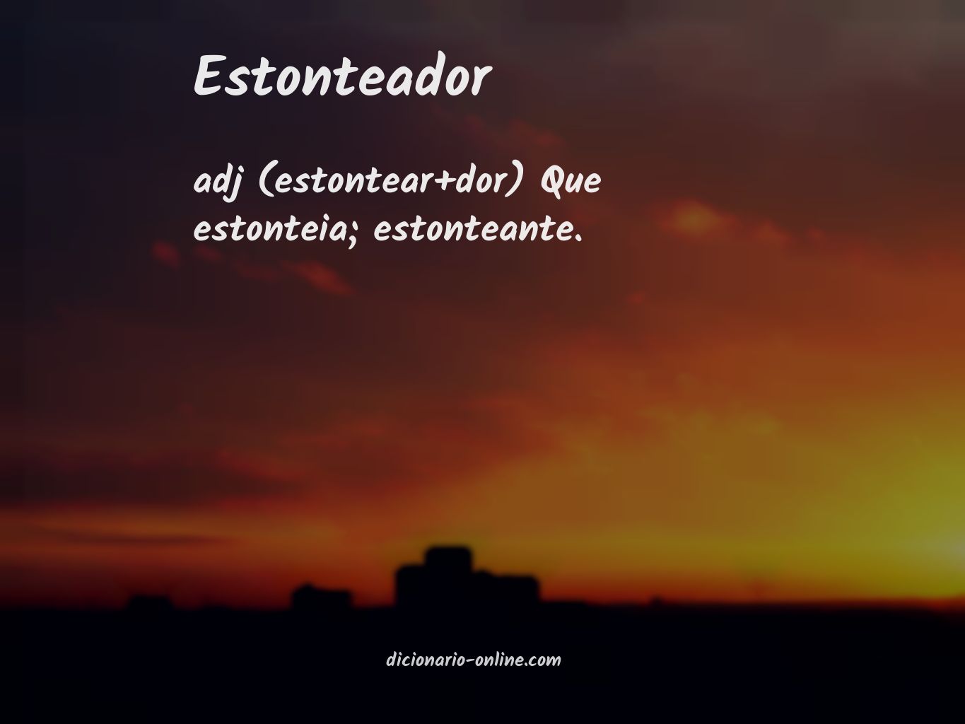 Significado de estonteador