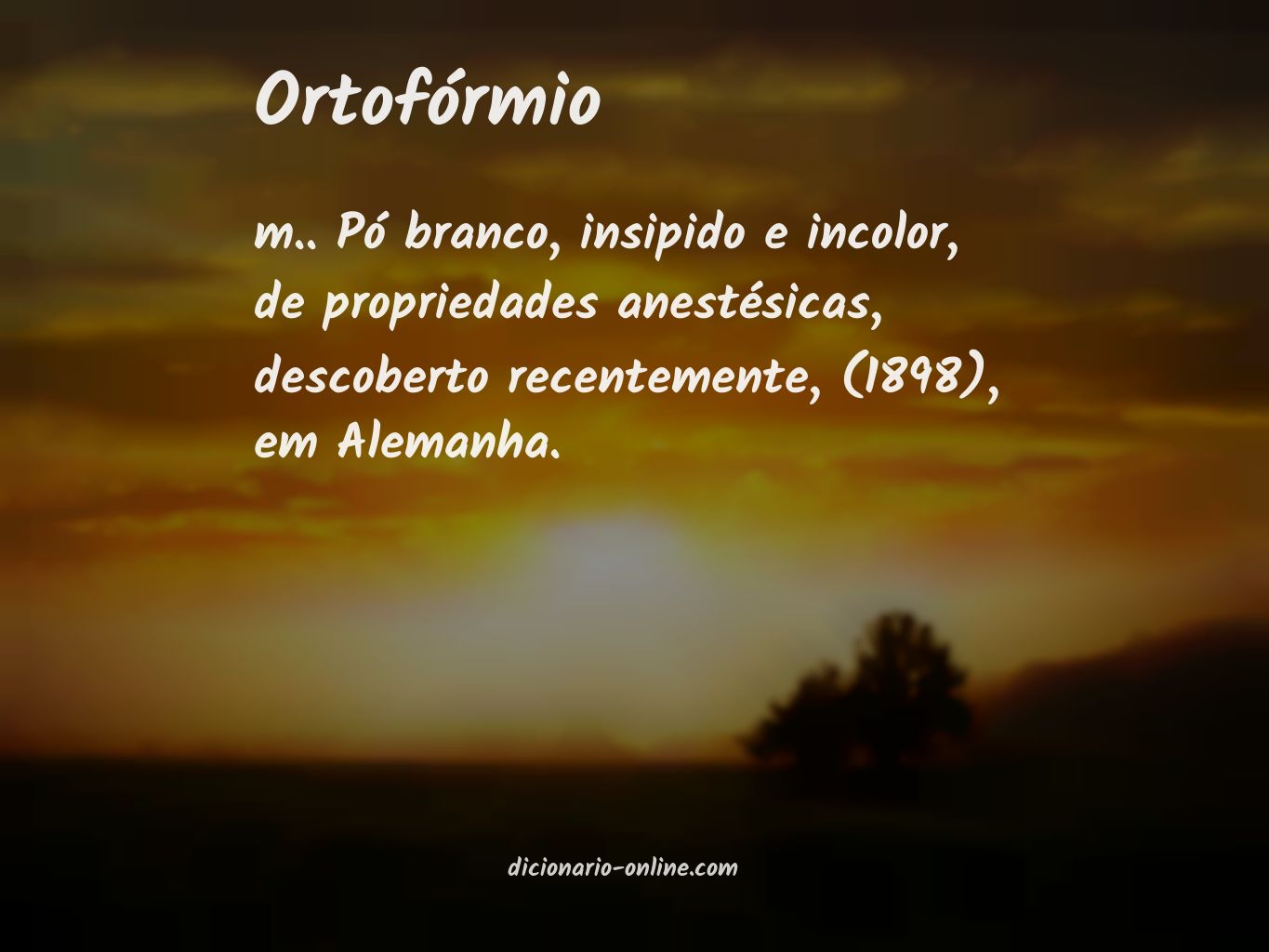 Significado de ortofórmio