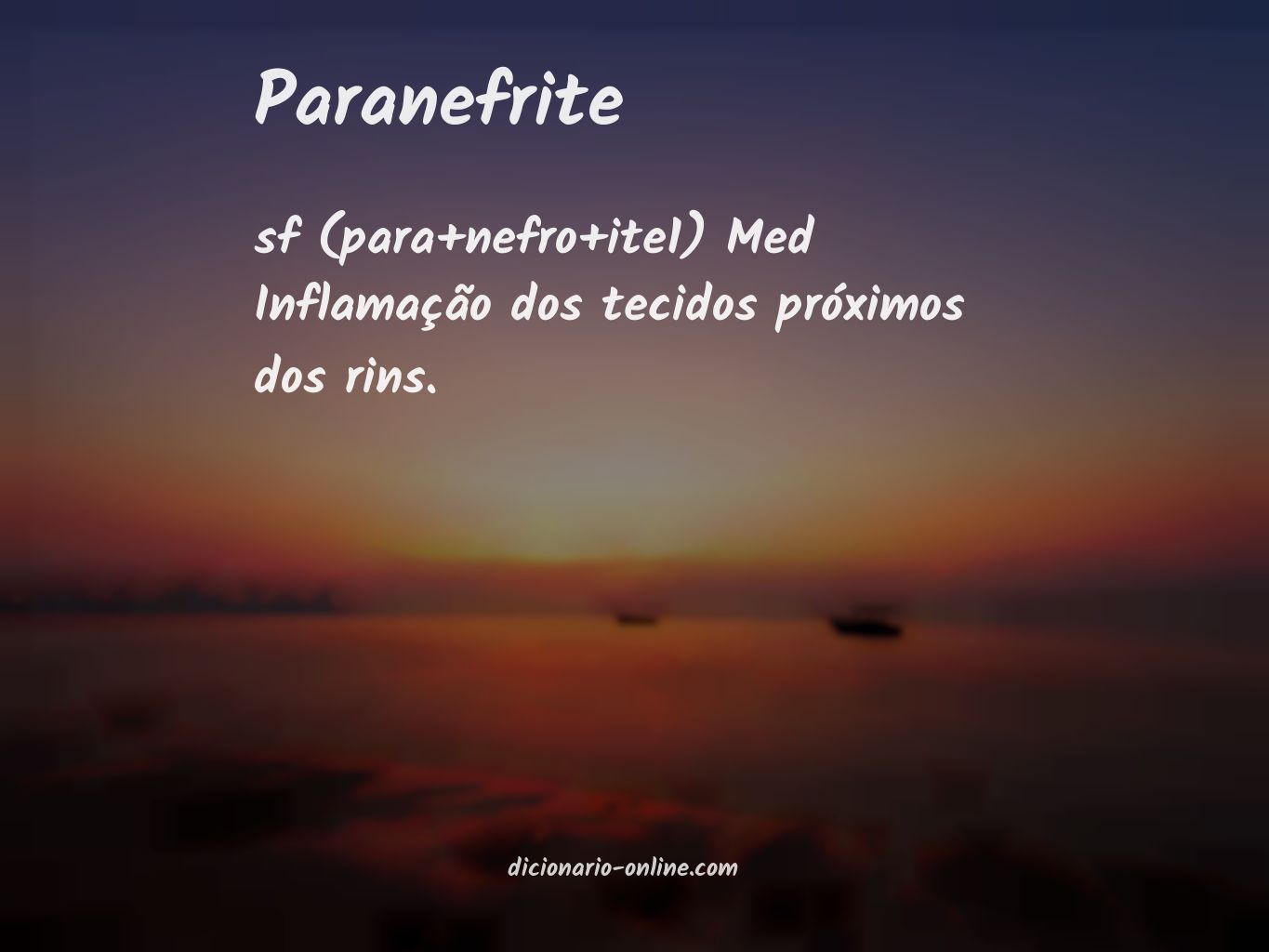 Significado de paranefrite