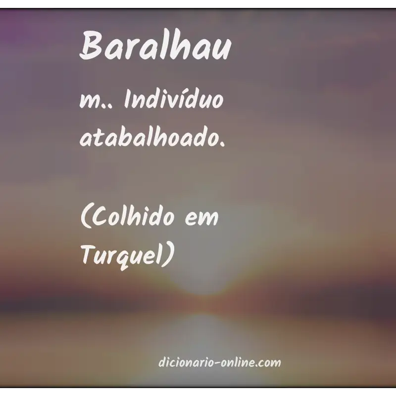 Significado de baralhau