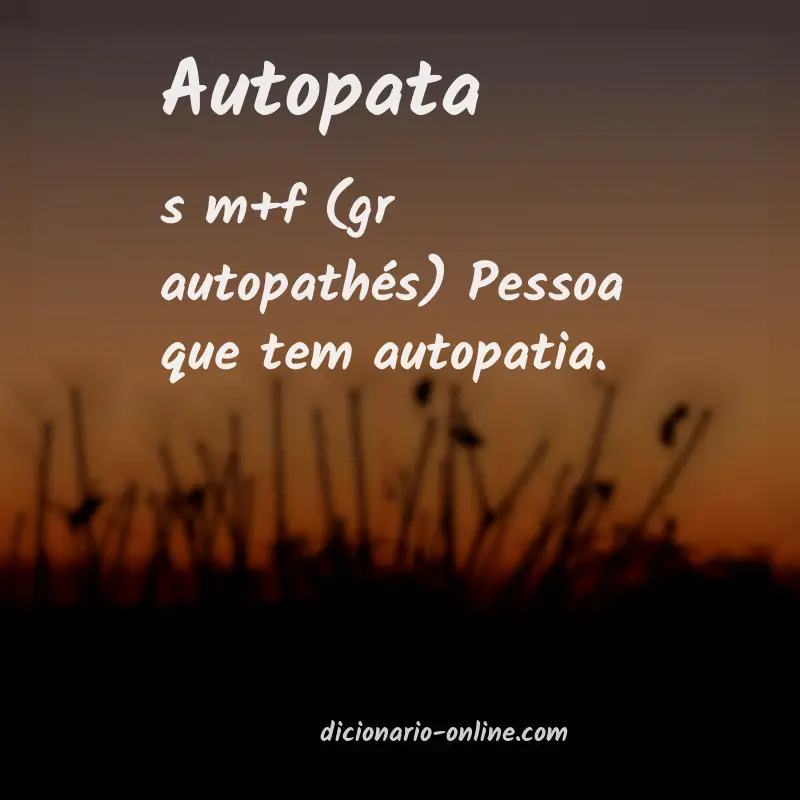 Significado de autopata