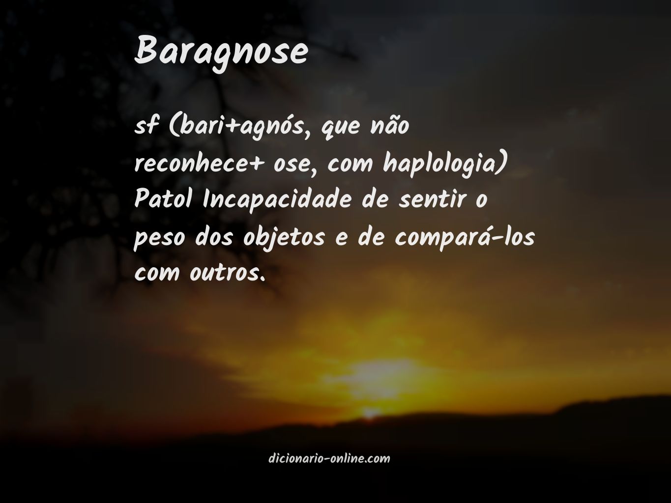 Significado de baragnose