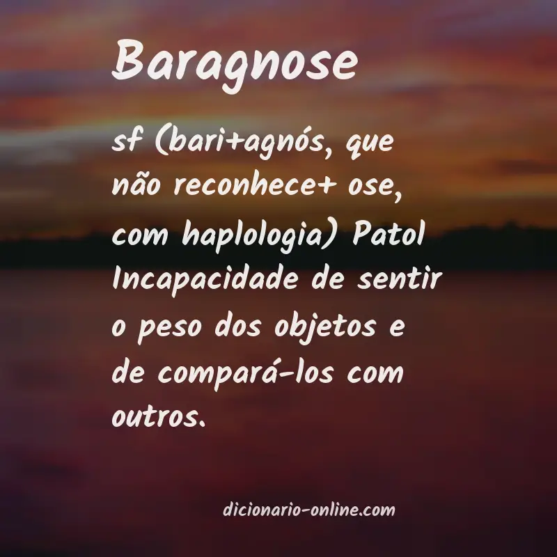 Significado de baragnose