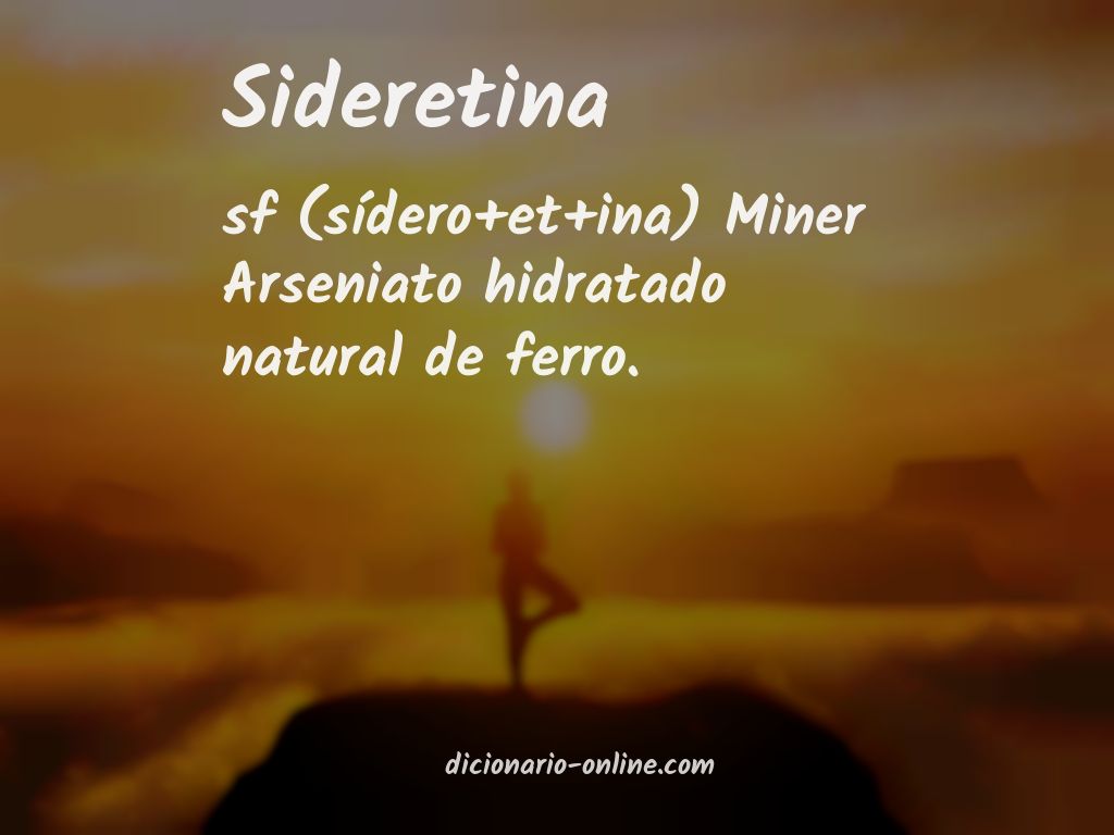 Significado de sideretina