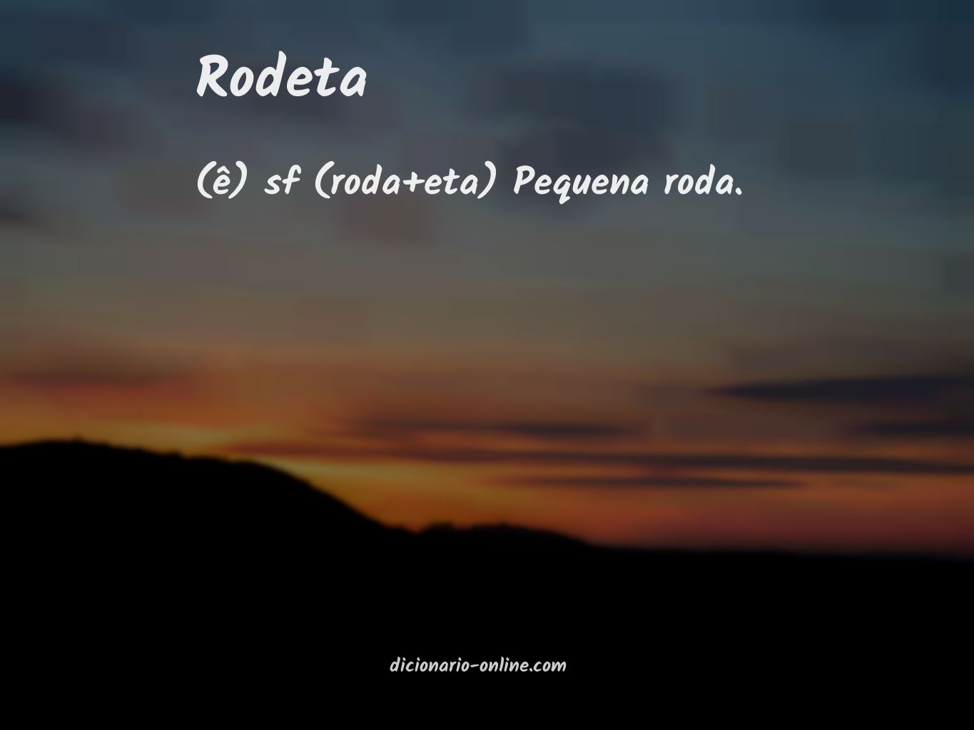 Significado de rodeta