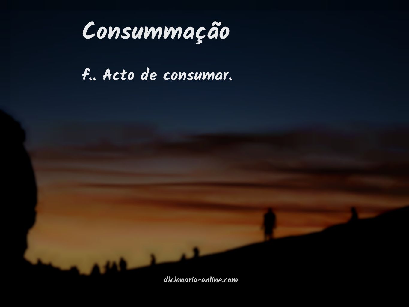 Significado de consummação