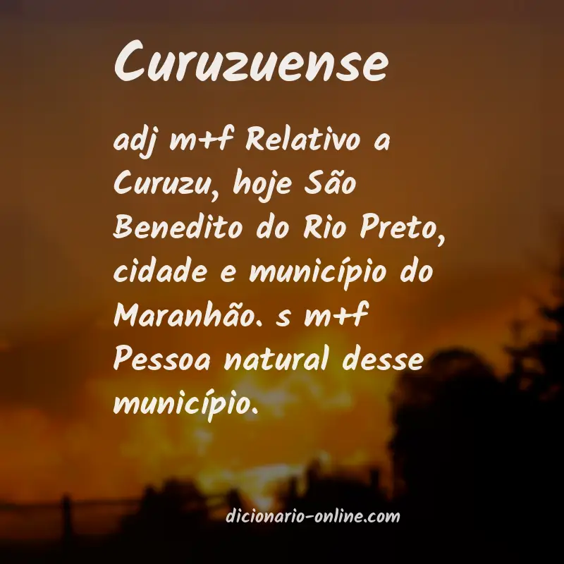 Significado de curuzuense