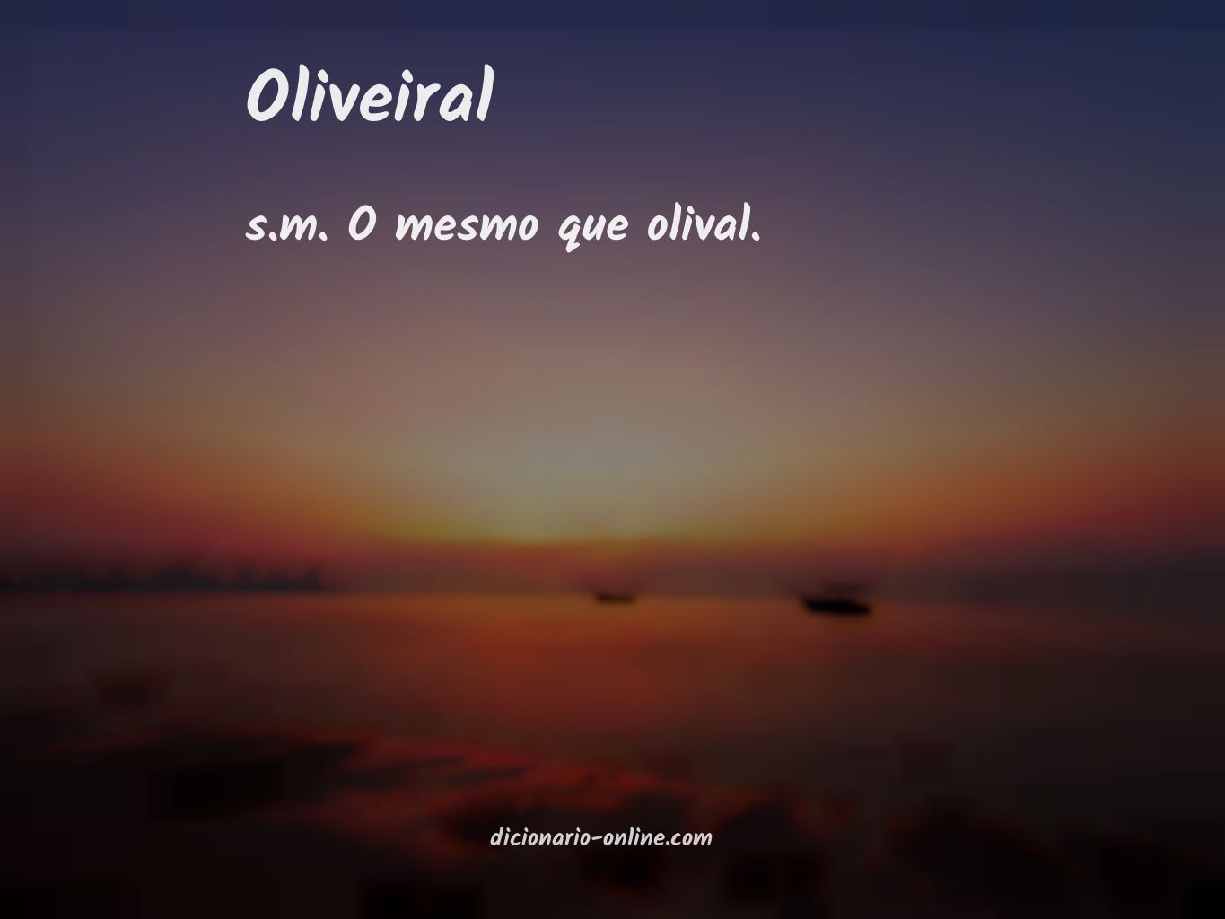 Significado de oliveiral