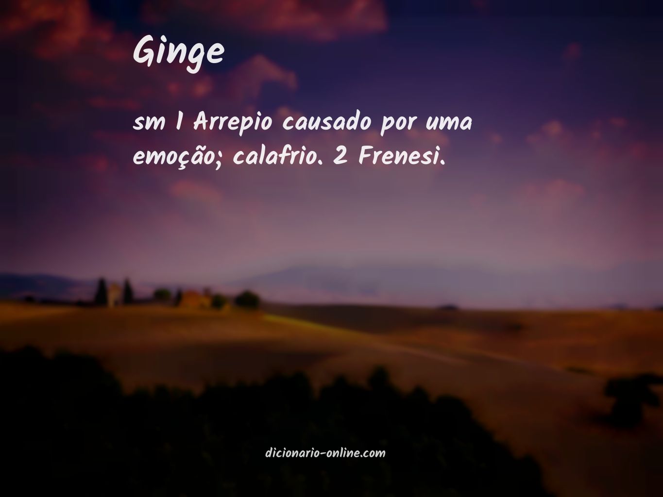 Significado de ginge