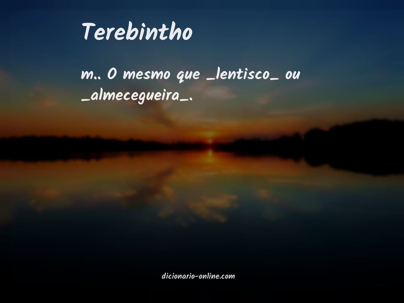 Significado de terebintho