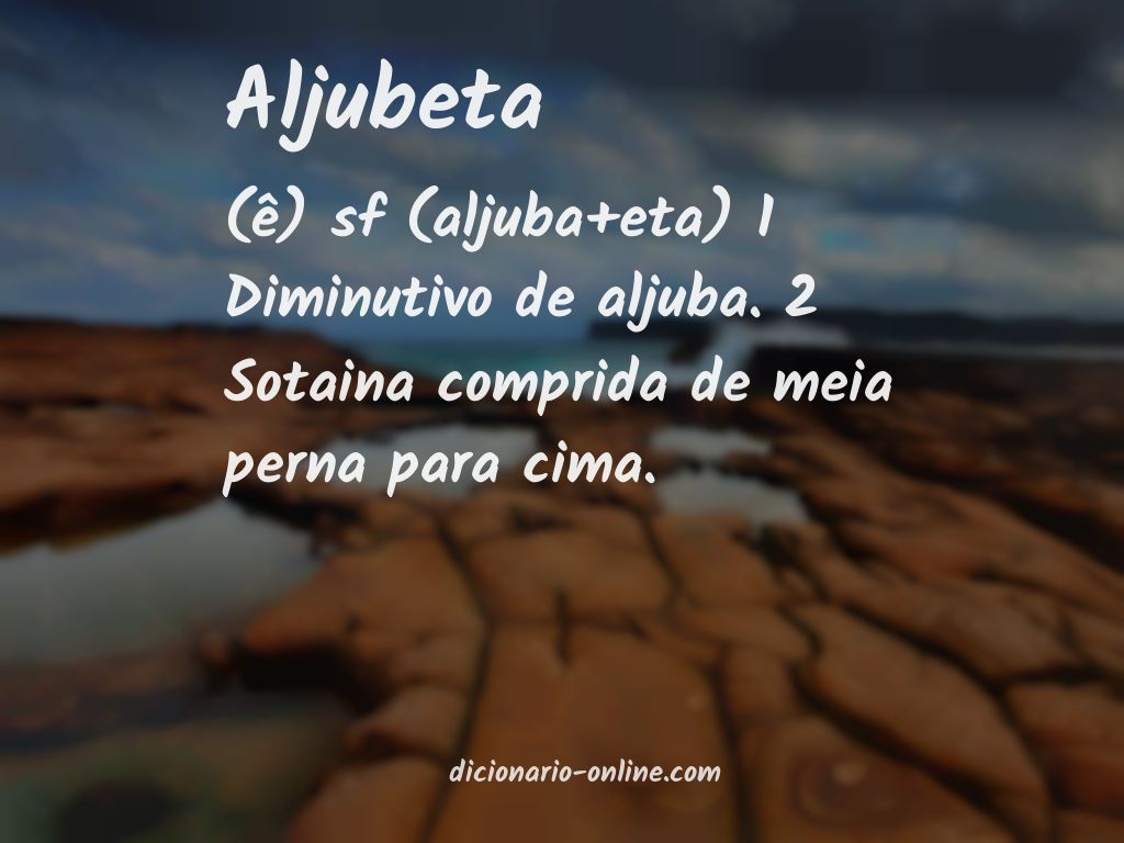 Significado de aljubeta