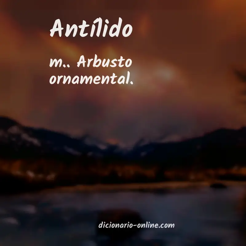 Significado de antílido
