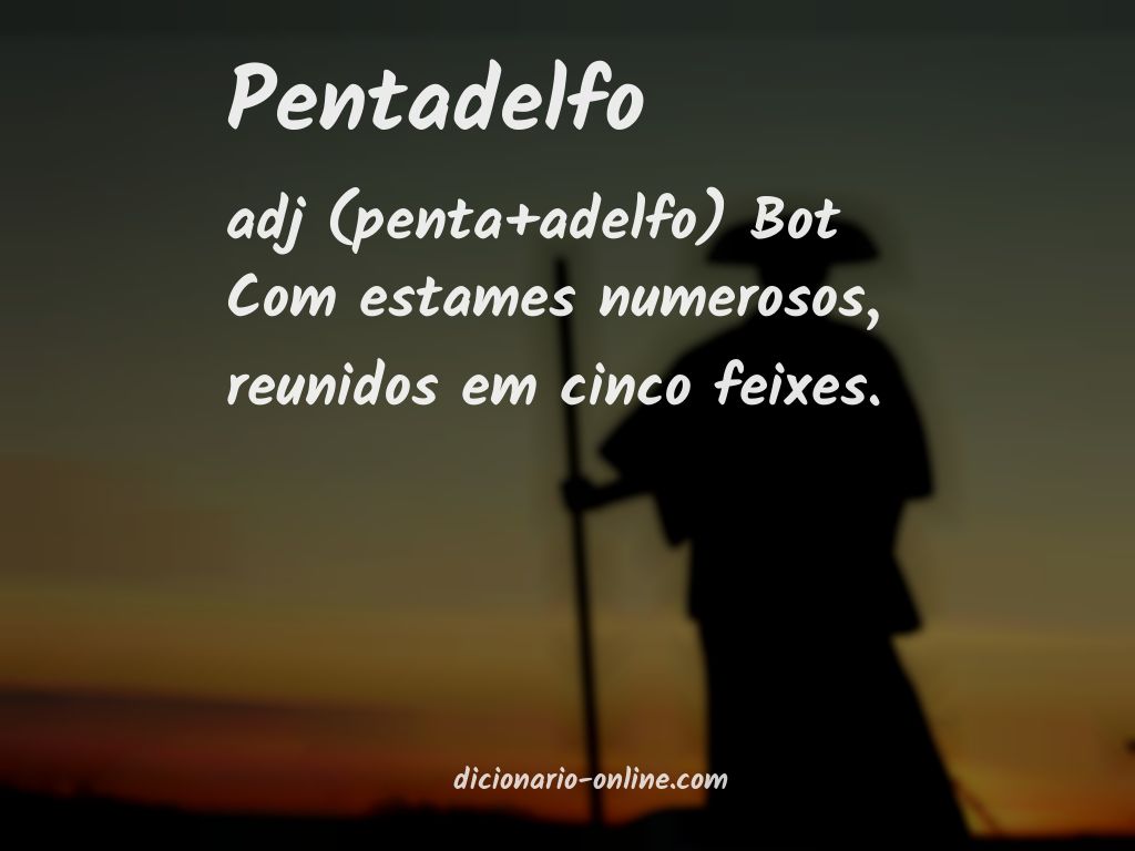 Significado de pentadelfo