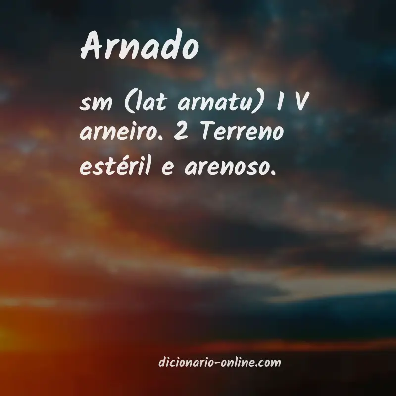 Significado de arnado