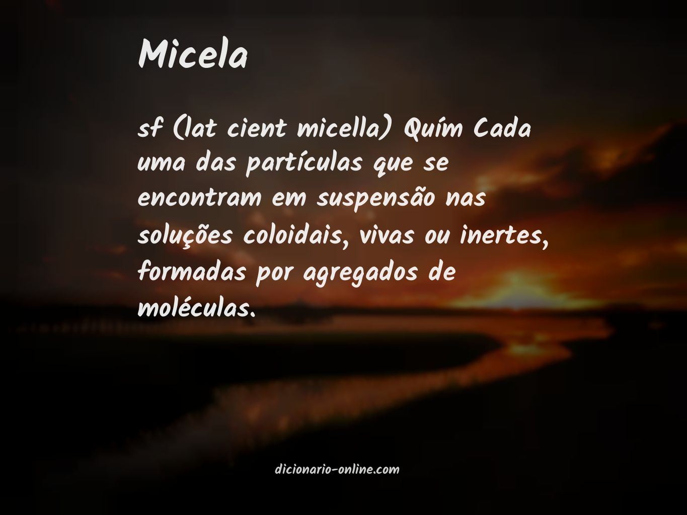 Significado de micela