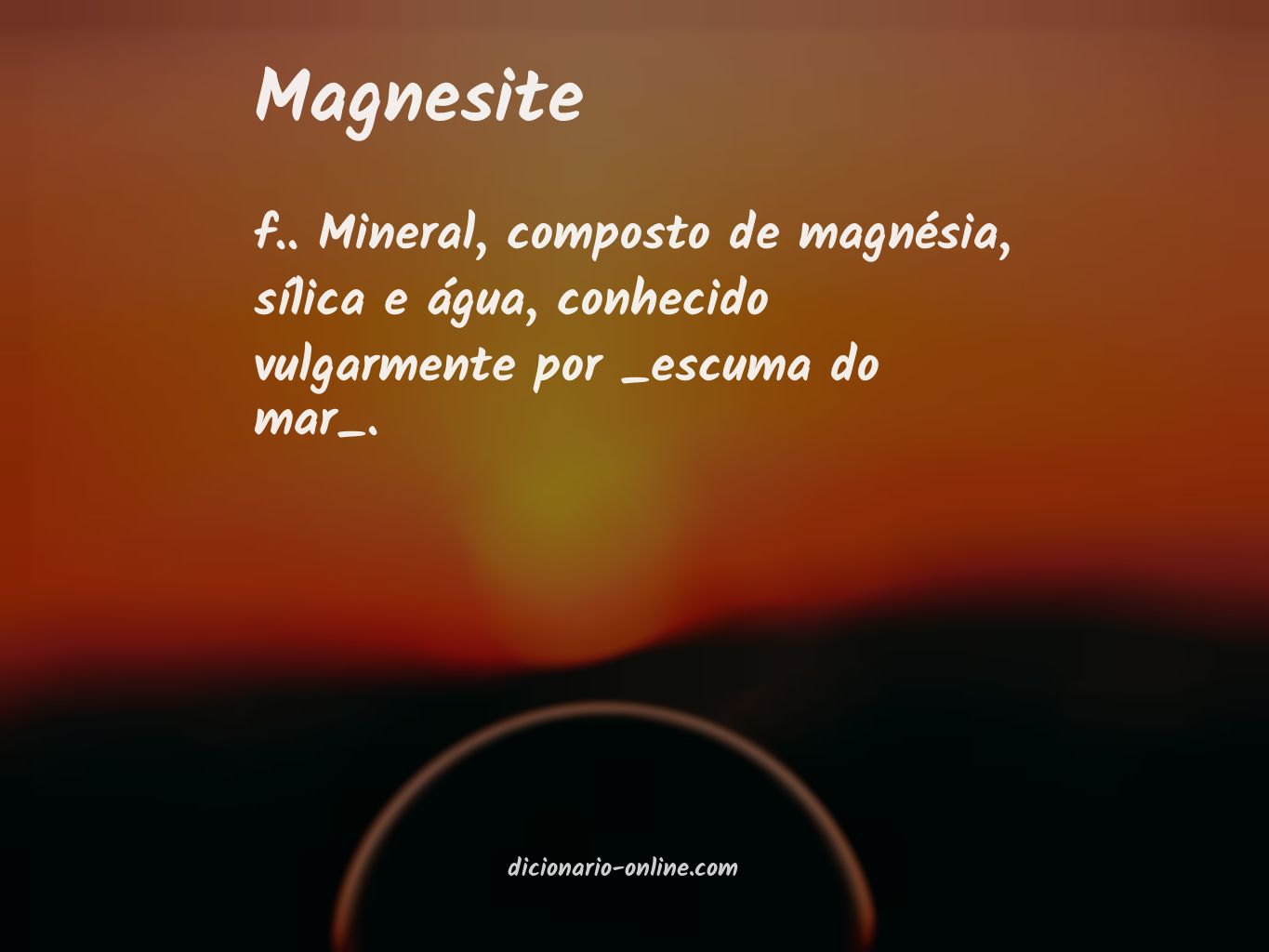 Significado de magnesite