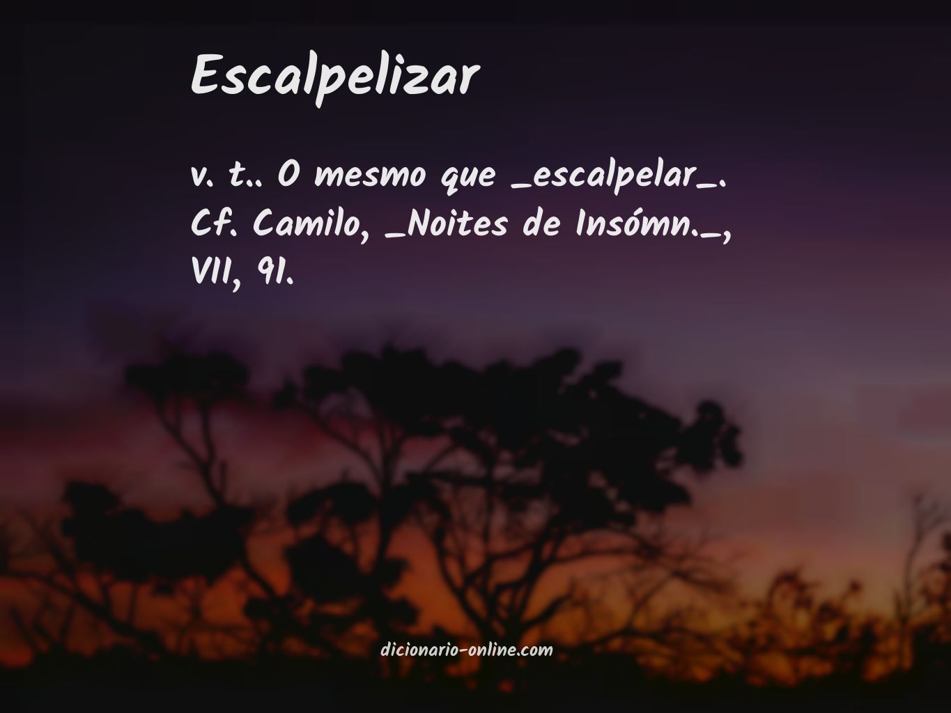 Significado de escalpelizar