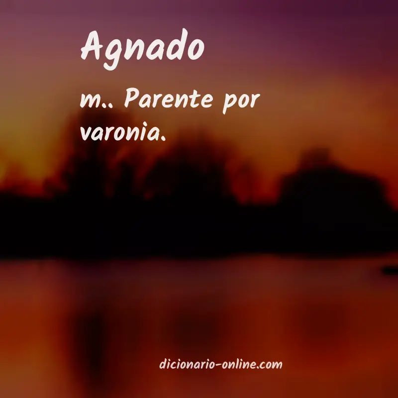 Significado de agnado