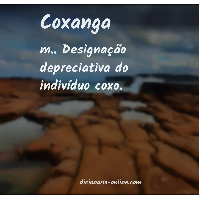 Significado de coxanga