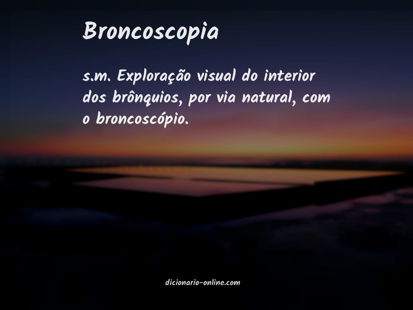 Significado de broncoscopia