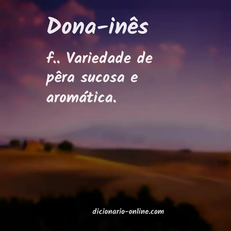 Significado de dona-inês