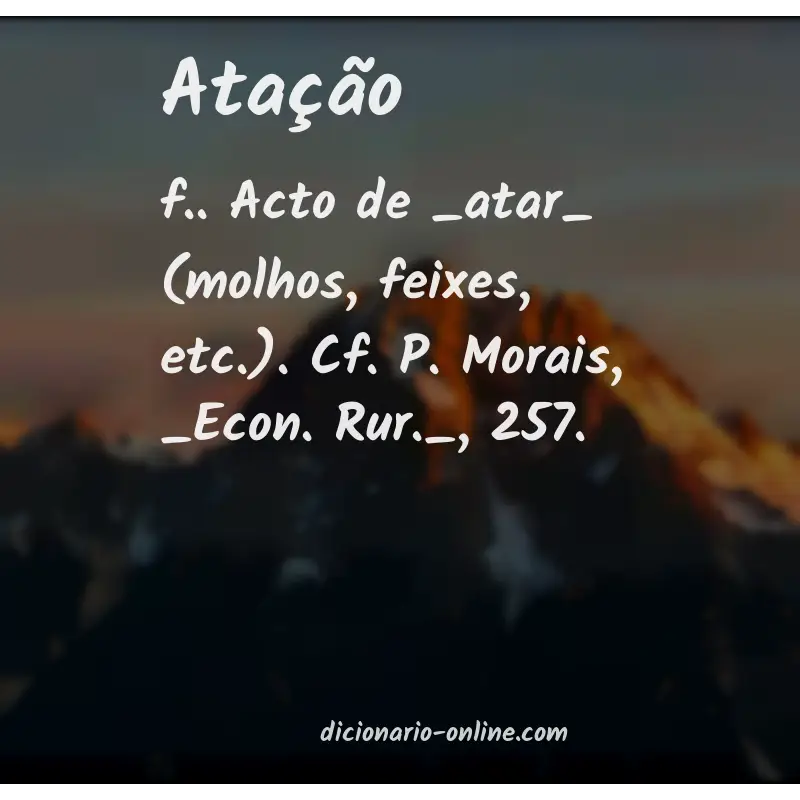 Significado de atação