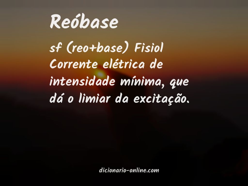 Significado de reóbase