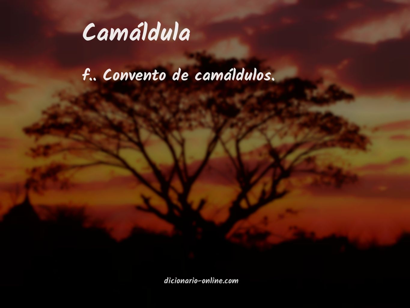 Significado de camáldula