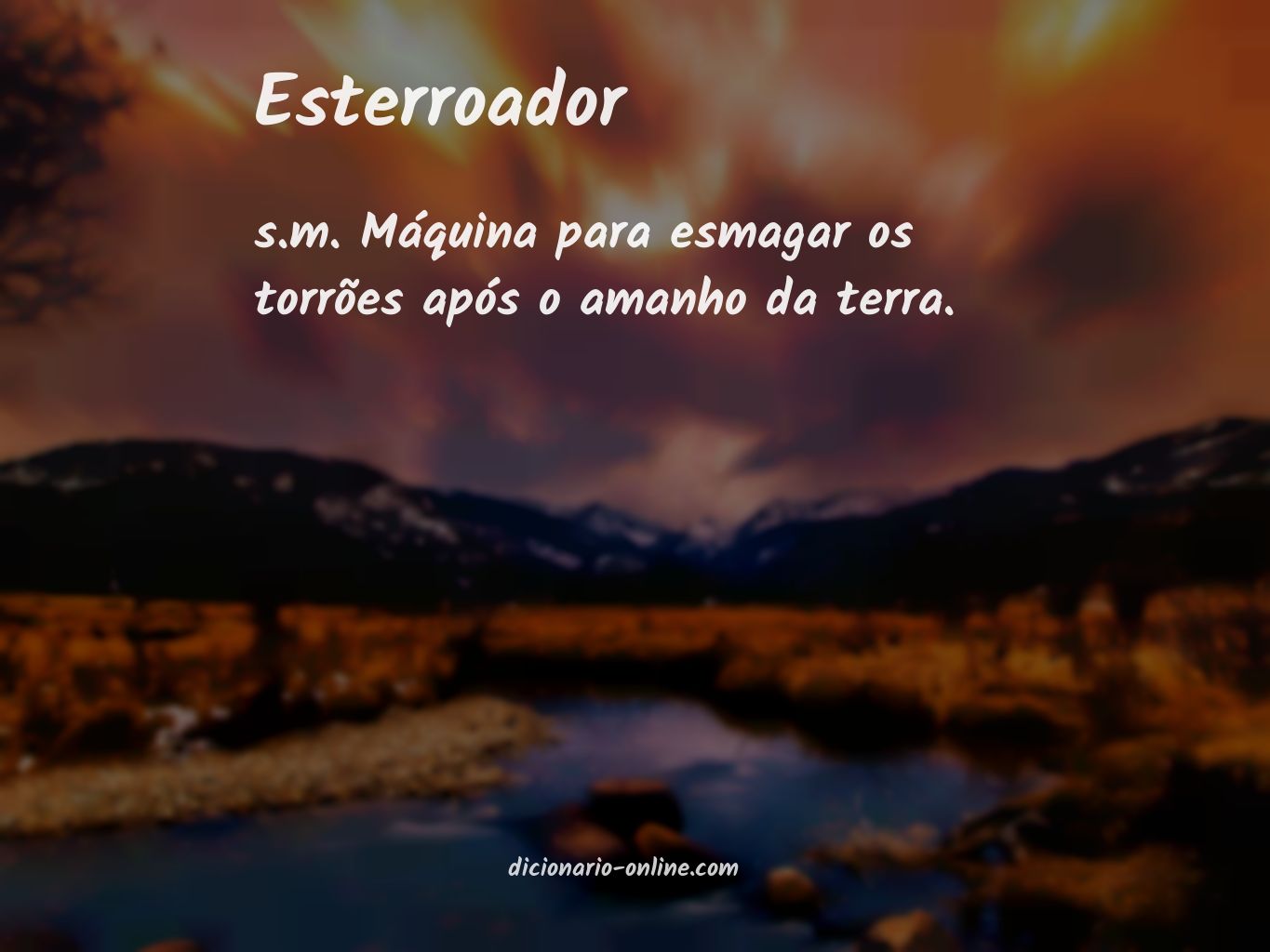 Significado de esterroador