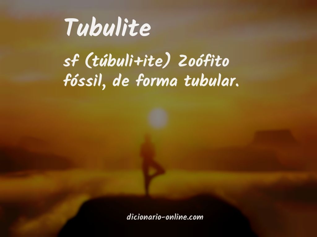 Significado de tubulite