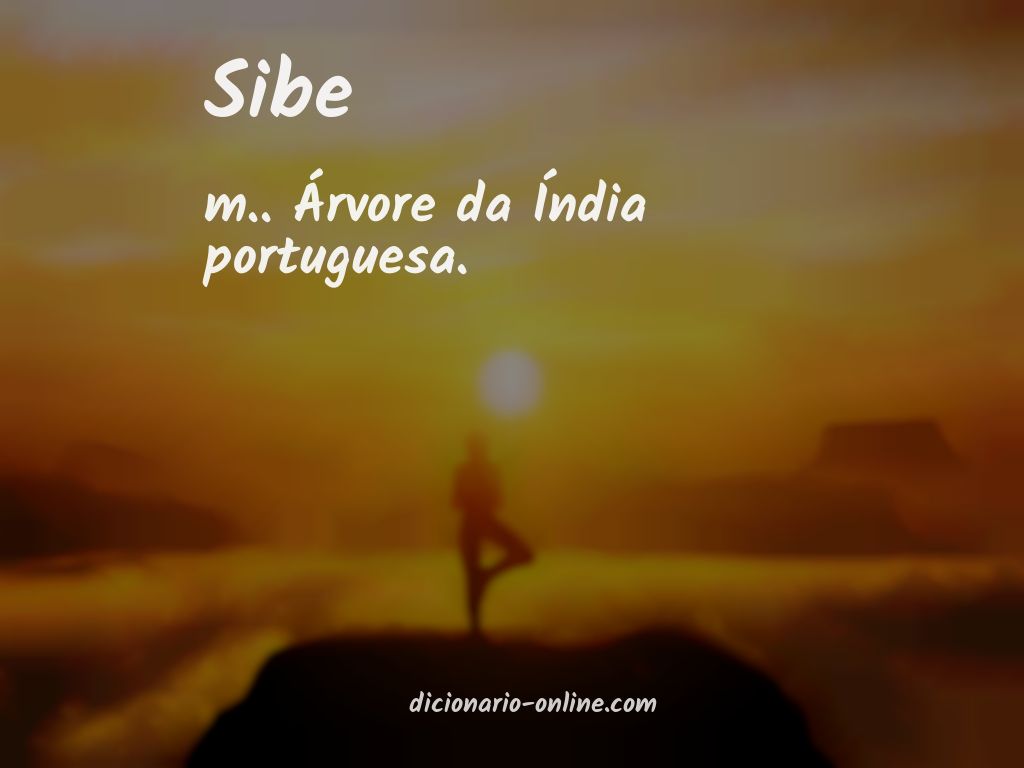 Significado de sibe