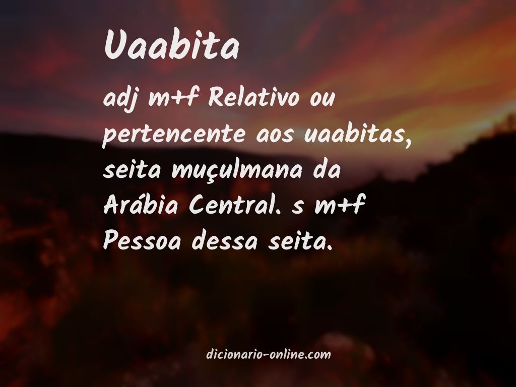 Significado de uaabita