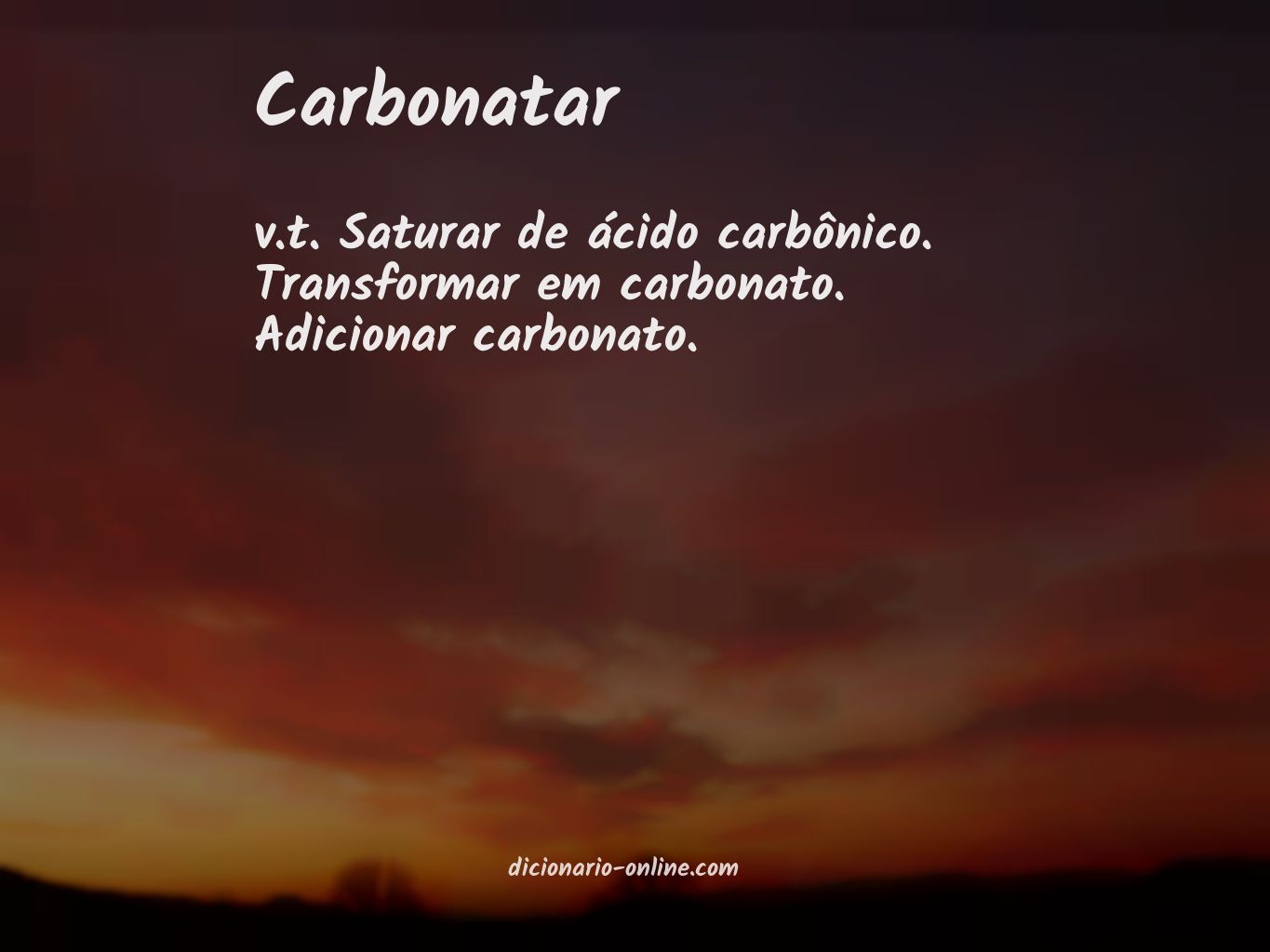Significado de carbonatar