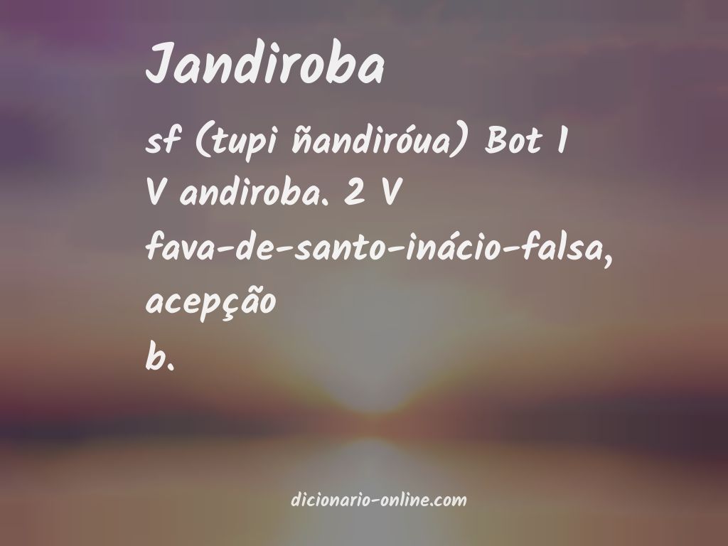 Significado de jandiroba