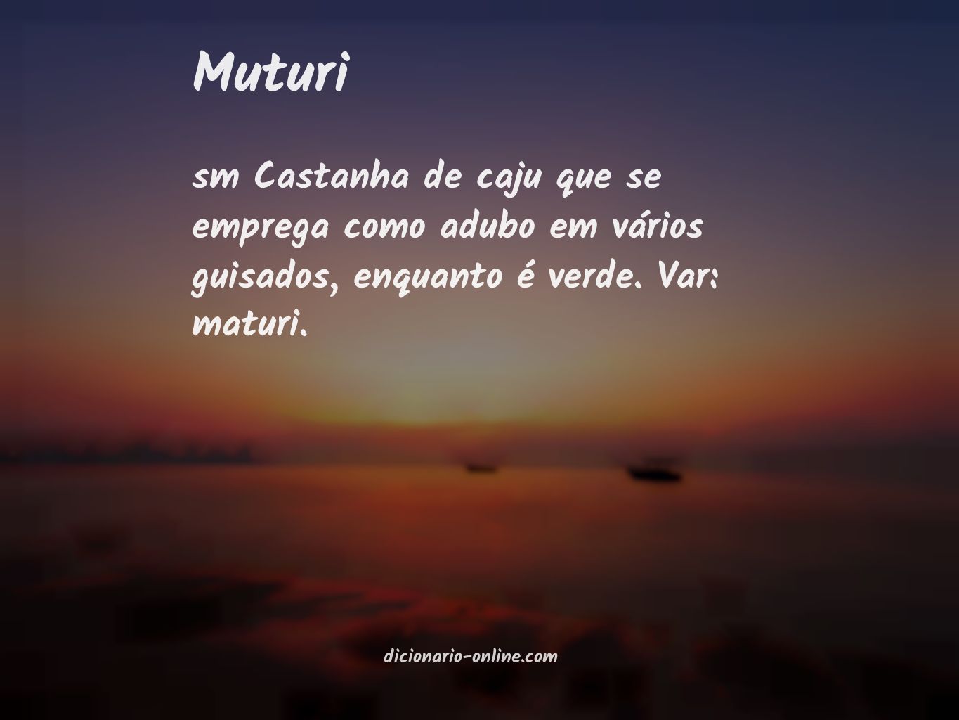 Significado de muturi