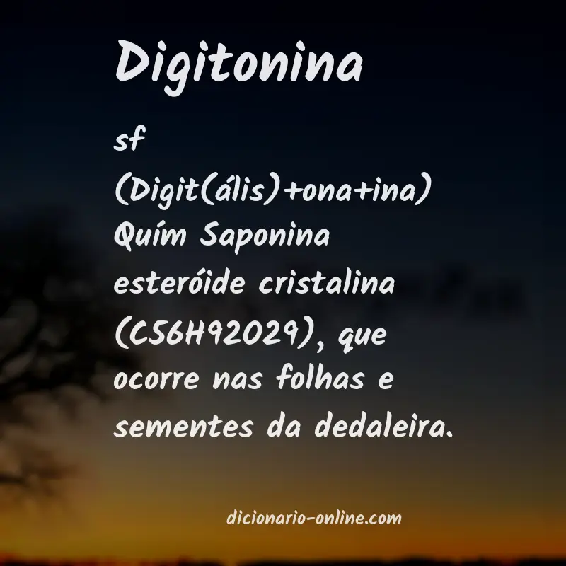 Significado de digitonina