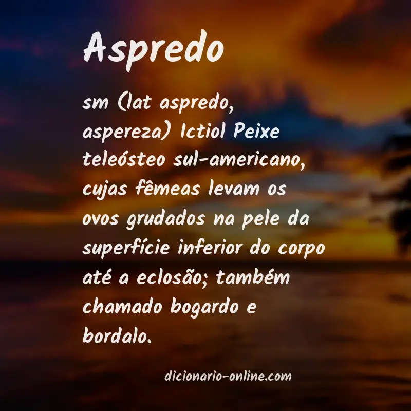 Significado de aspredo