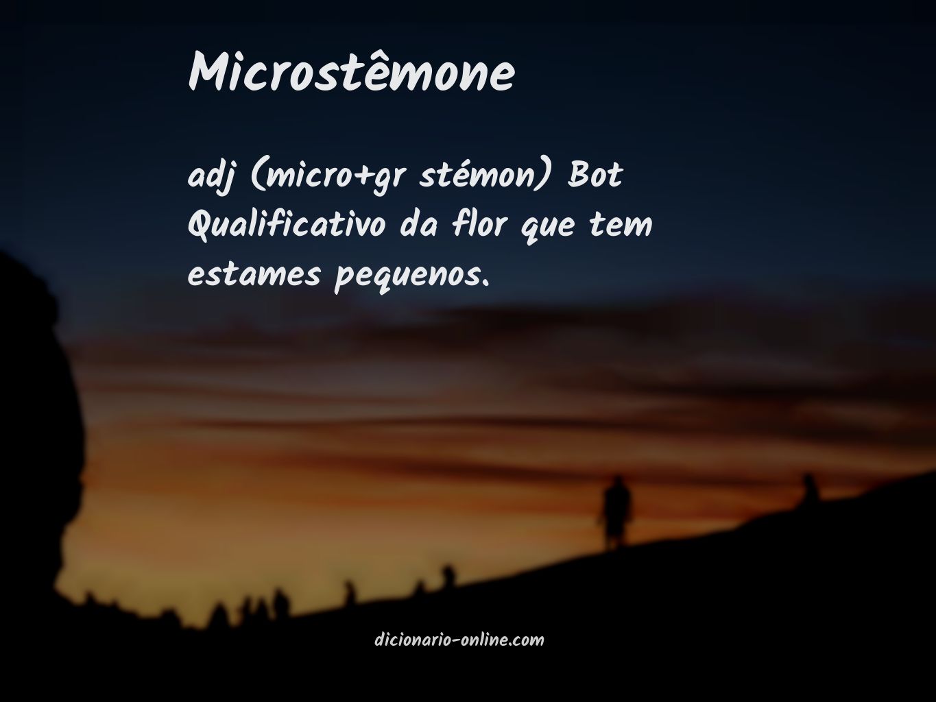 Significado de microstêmone